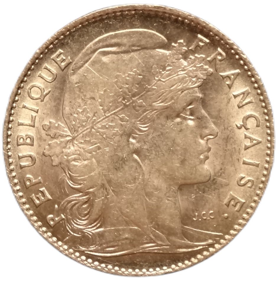 10 Francs Marianne Rooster