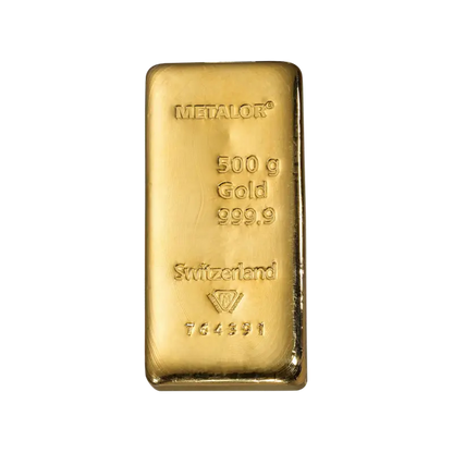Lingot 500 g Or Metalor