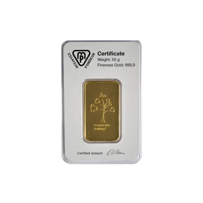 Lingotin 50 g Or Metalor